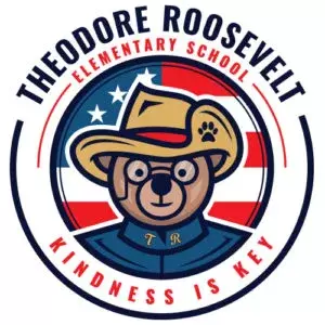 Logo for Theodore Roosevelt Elementary School - Kindness is Key 